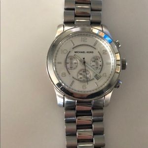 Micheal Kors chronograph watch  Silver